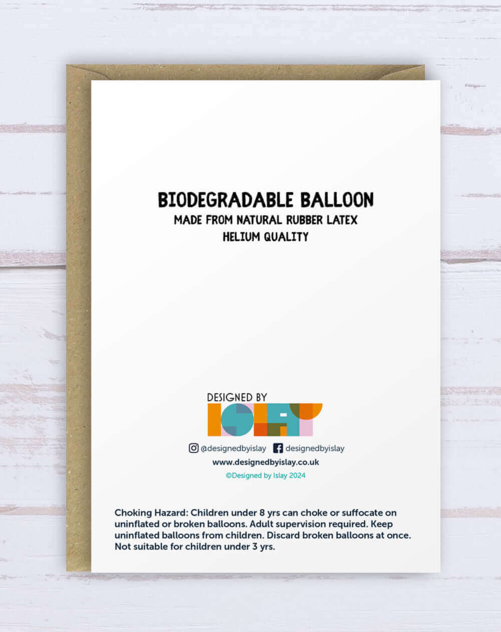 Elephantastic trunk balloon card | yellow