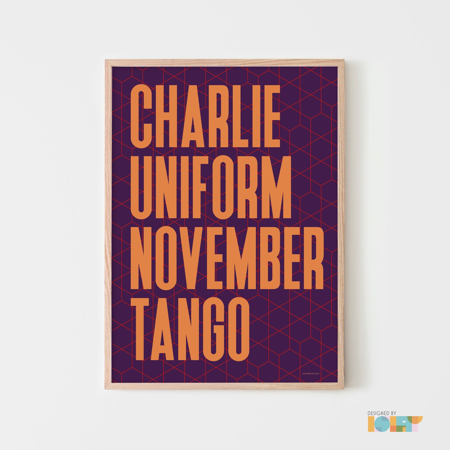 Charlie Uniform November Tango | Nato Phonetic print