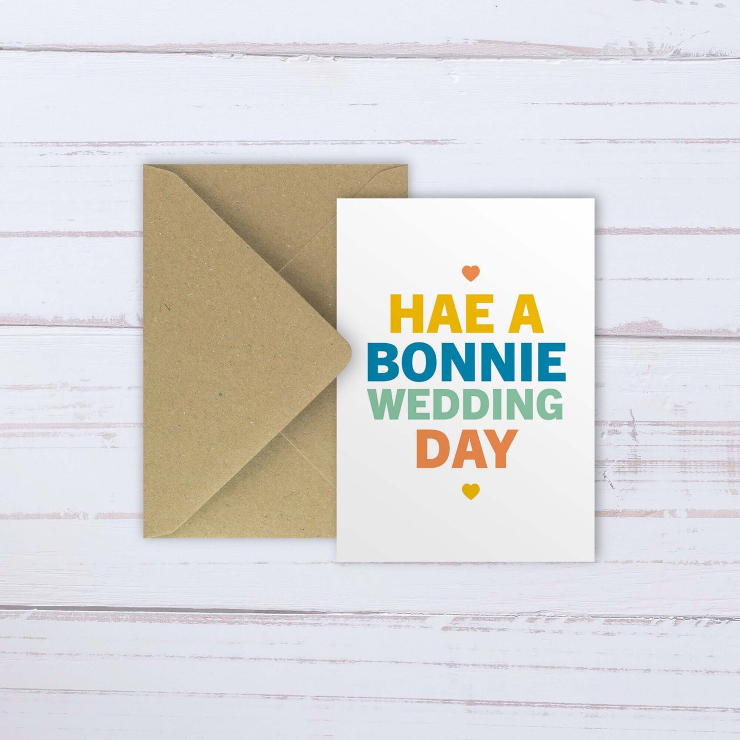 Bonnie Wedding Day | card colourful