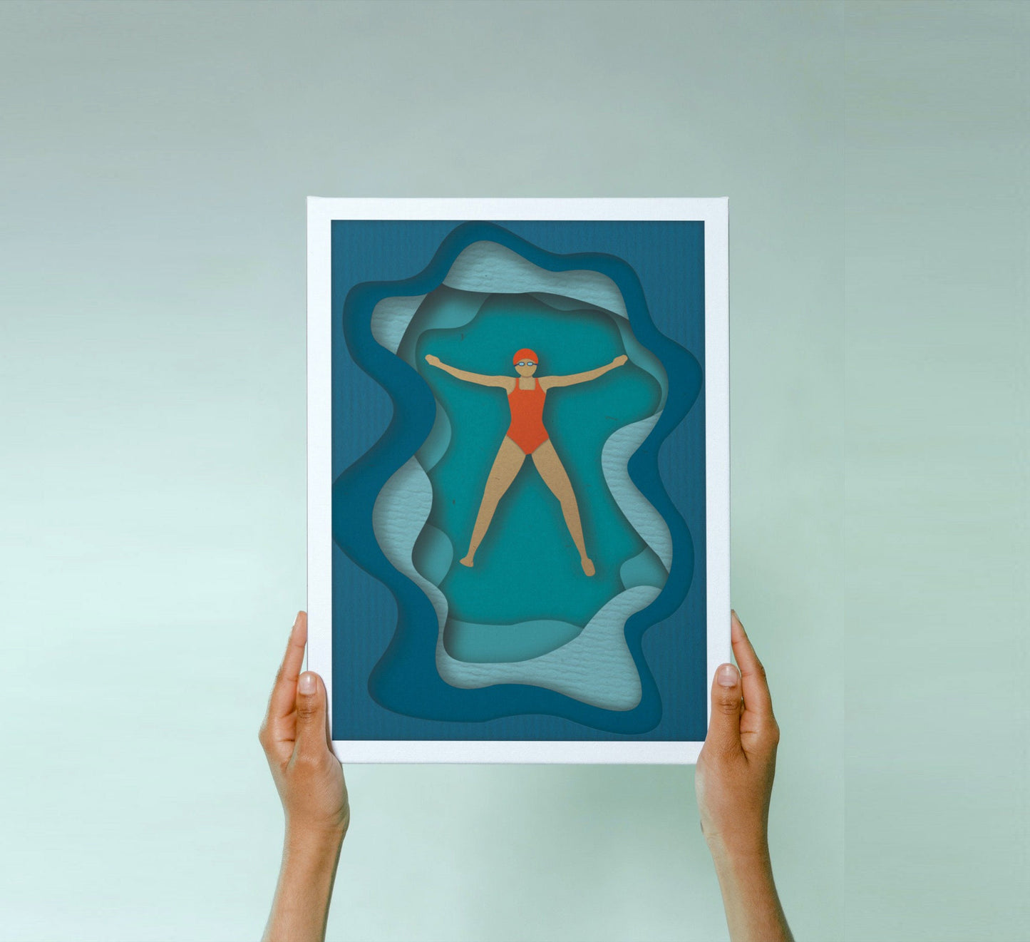 Wild Swimming Floating | print